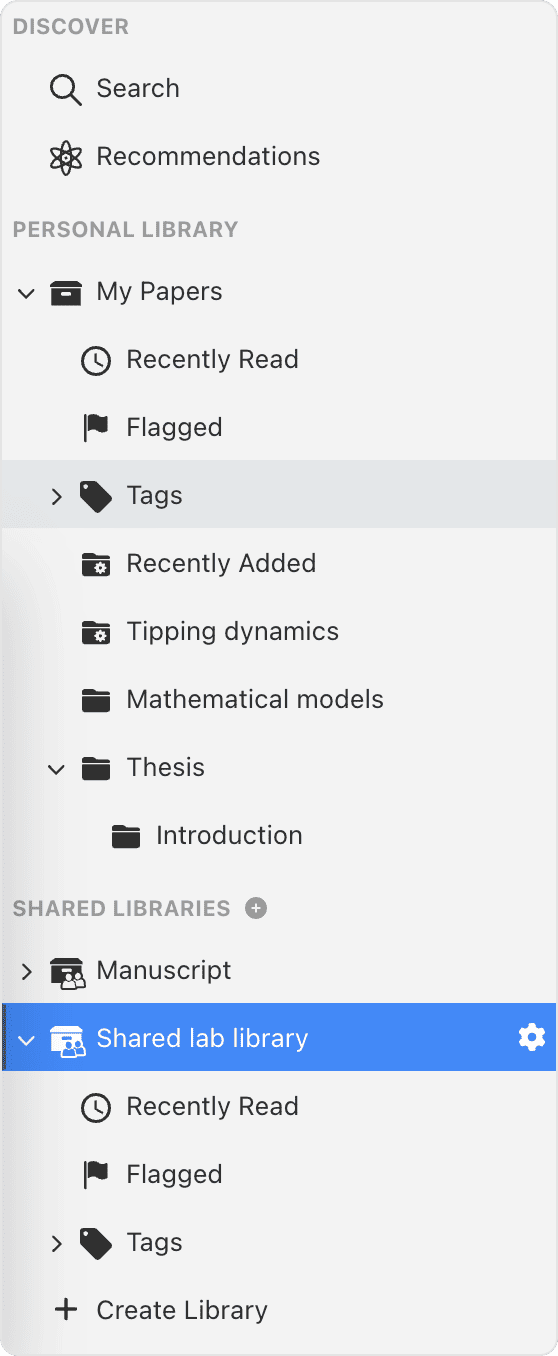 Papers Sidebar